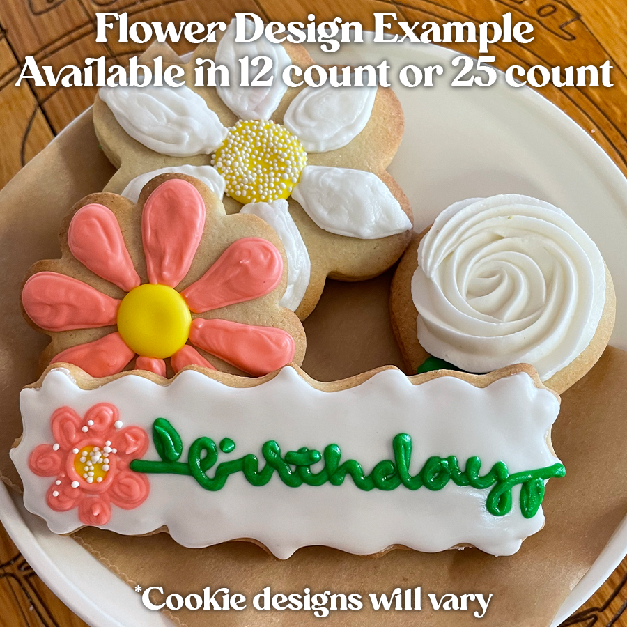 Last Minute Flower Cookie Design Desserts by Rebecca
