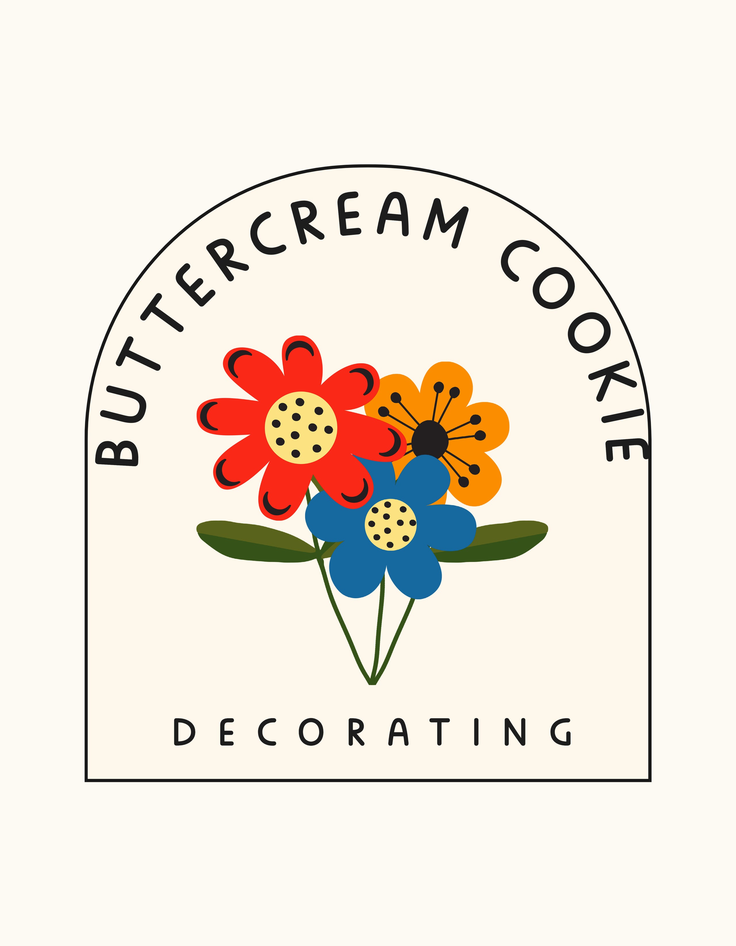 Buttercream Cookie Decorating Floral Desserts by Rebecca
