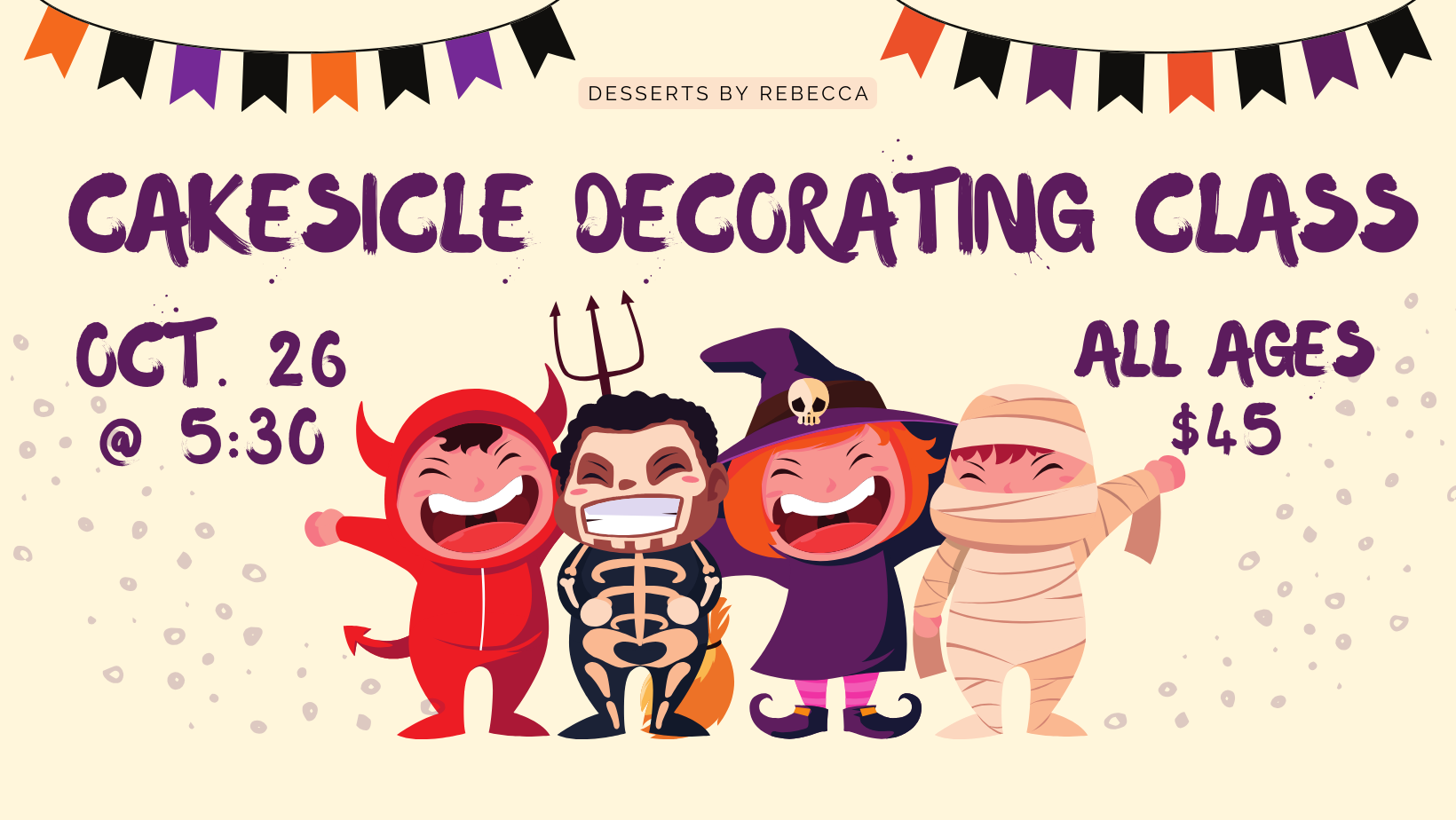 Monster Cakesicle Decorating Class Desserts by Rebecca