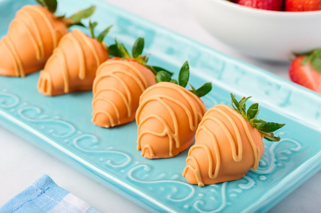 Easter Themed Chocolate Dipped Strawberries, 12 count Desserts by Rebecca